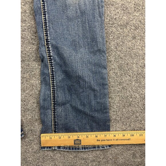 Silver Jeans Co Suki Mid Bootcut Jeans Womens 28x33 Blue Embroidered Denim - Picture 6 of 12
